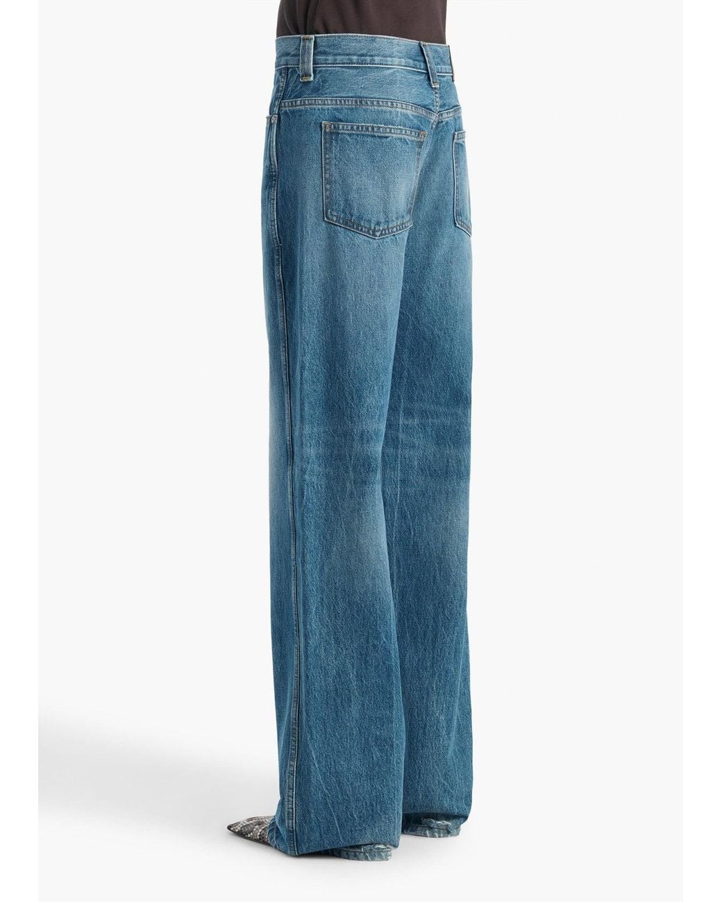 Khaite Blue Straight-Leg Jeans