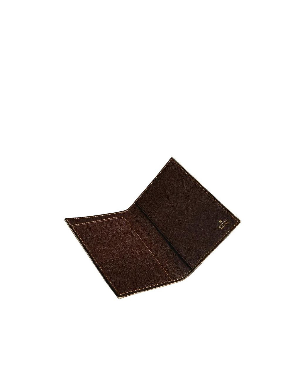Gucci Brown Essence Classic Passport Case