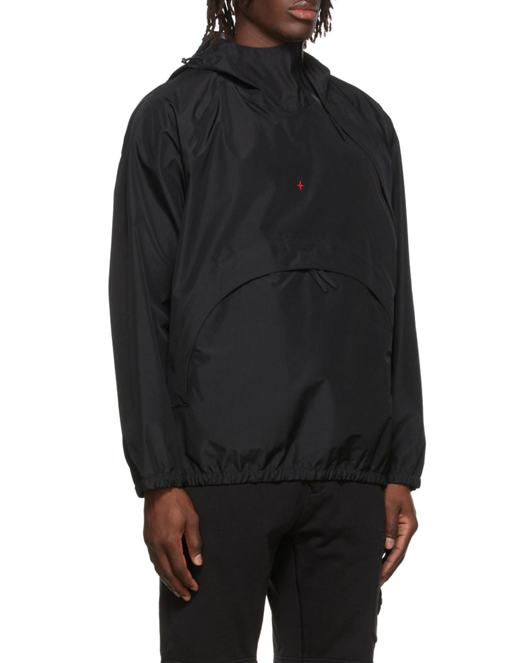 Stone Island Blue Marina Hooded Windbreaker for men
