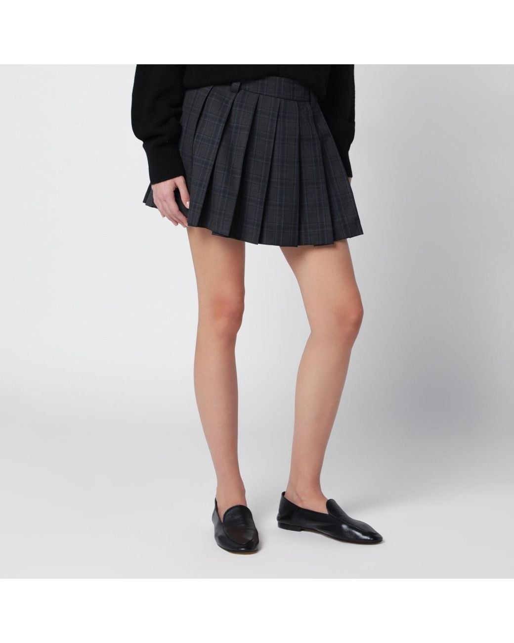 DUNST Gray Skirt With Belt Loops