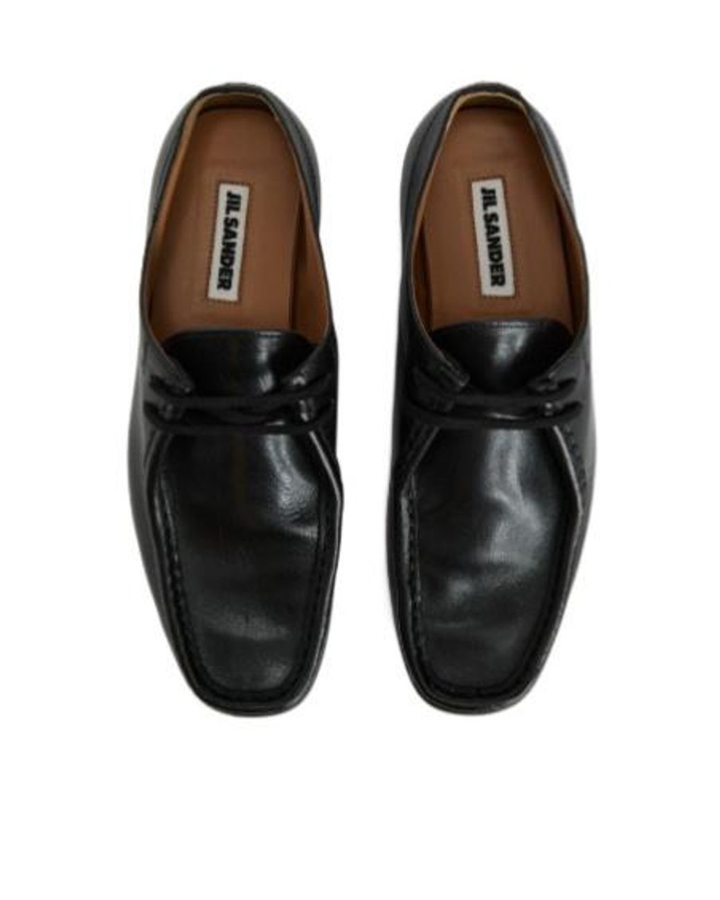Jil Sander Black Hood Lace-Up Shoes for men