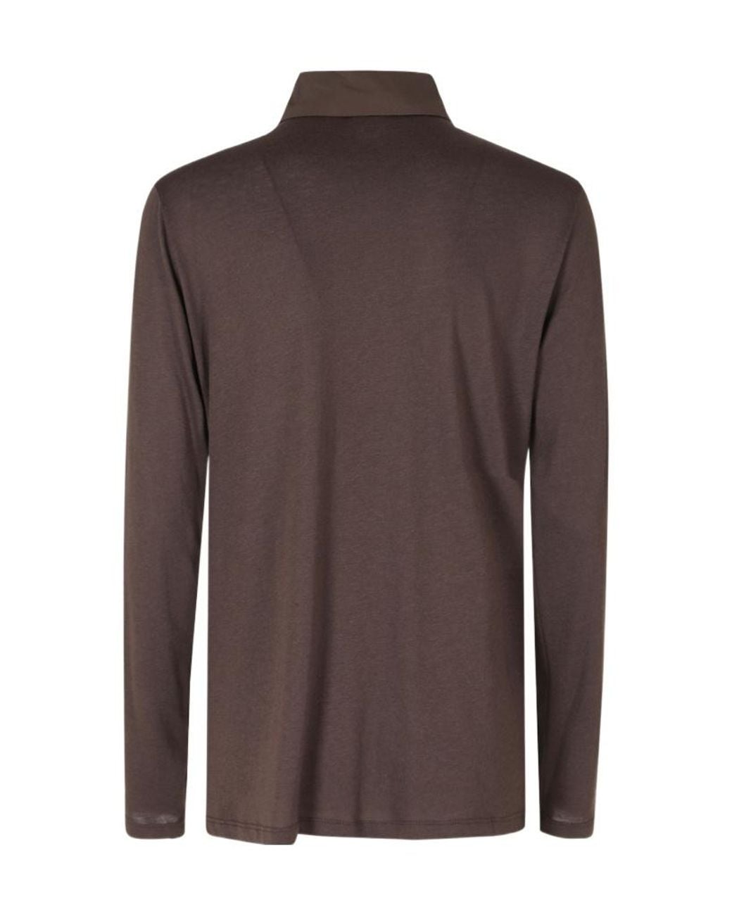 Seventy Brown Long Sleeved Buttoned Shirt