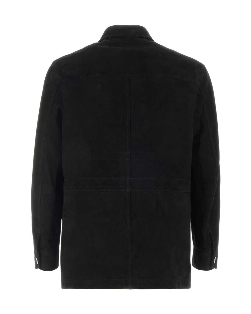 Brioni Black Long-Sleeve Casual Jacket for men