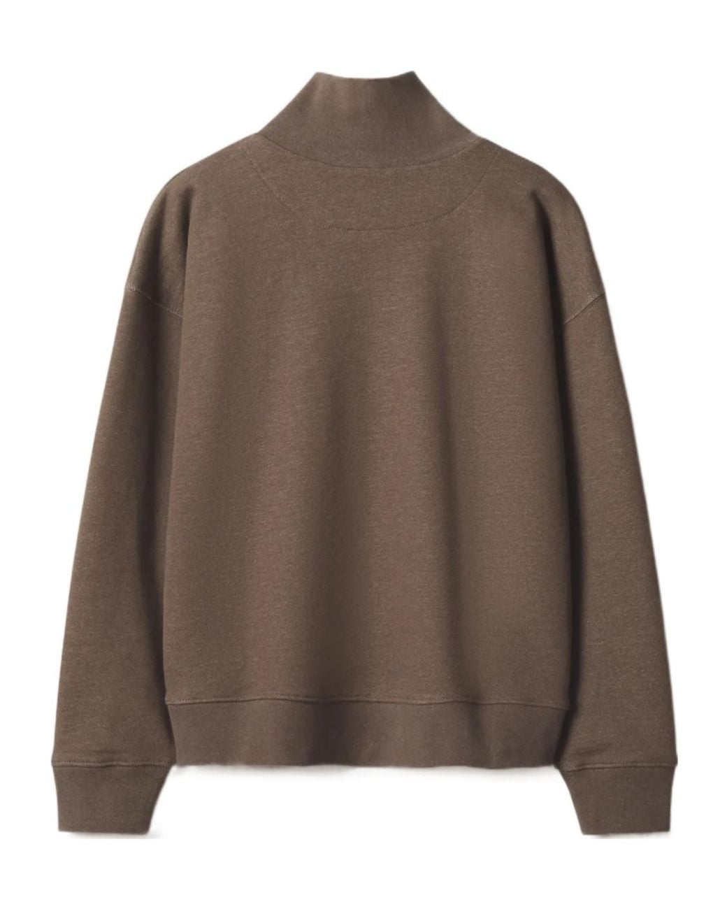 Maison Kitsuné Brown Maison Kitsuné Baby Fox Half Zip Sweatshirt