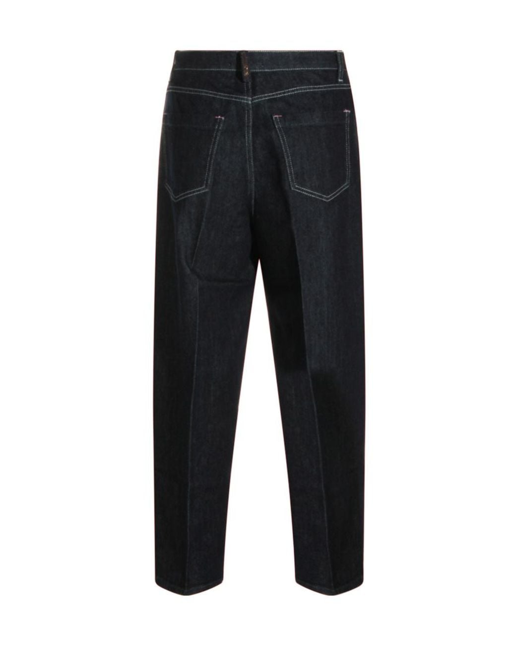 Fabiana Filippi Black Embroidered Straight-Leg Jeans