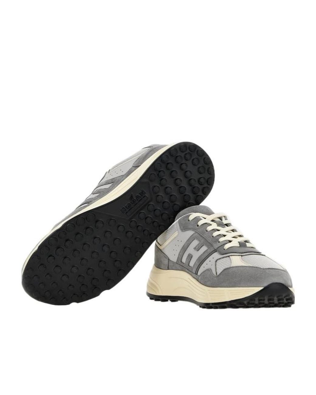 Hogan Gray Hyperlight Side H Detailed Sneakers for men