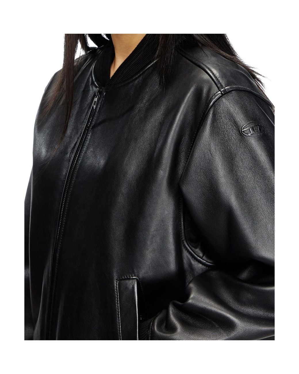 DIESEL Black L-Ilyan Zipped Bomber Jacket