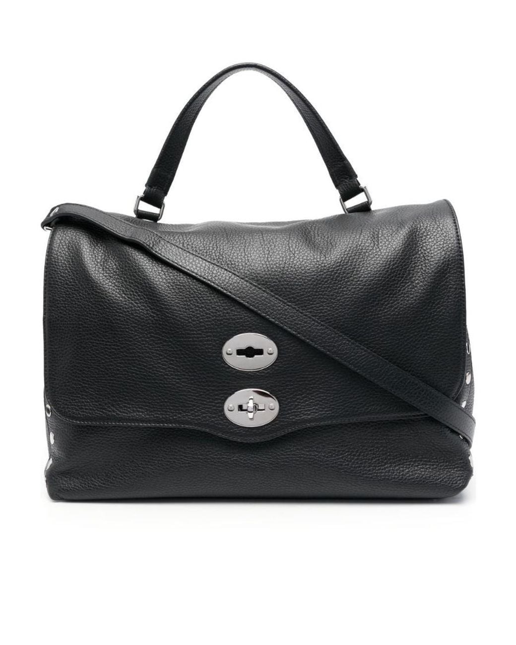 Zanellato Black Daily Pebbled Tote Bag