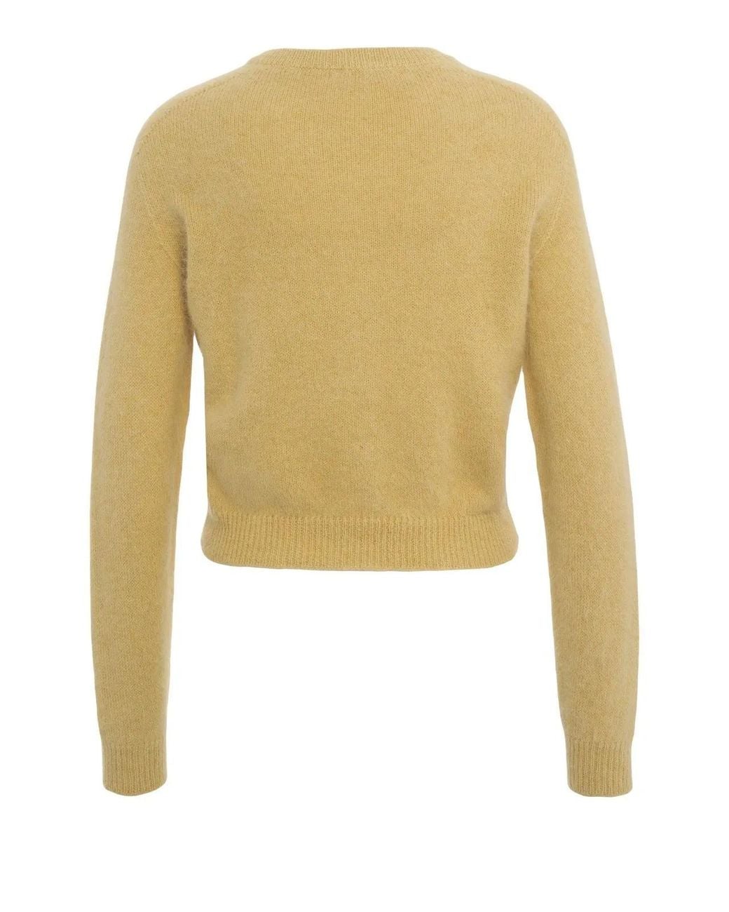 Roberto Collina Yellow Buttoned Knitted Cardigan