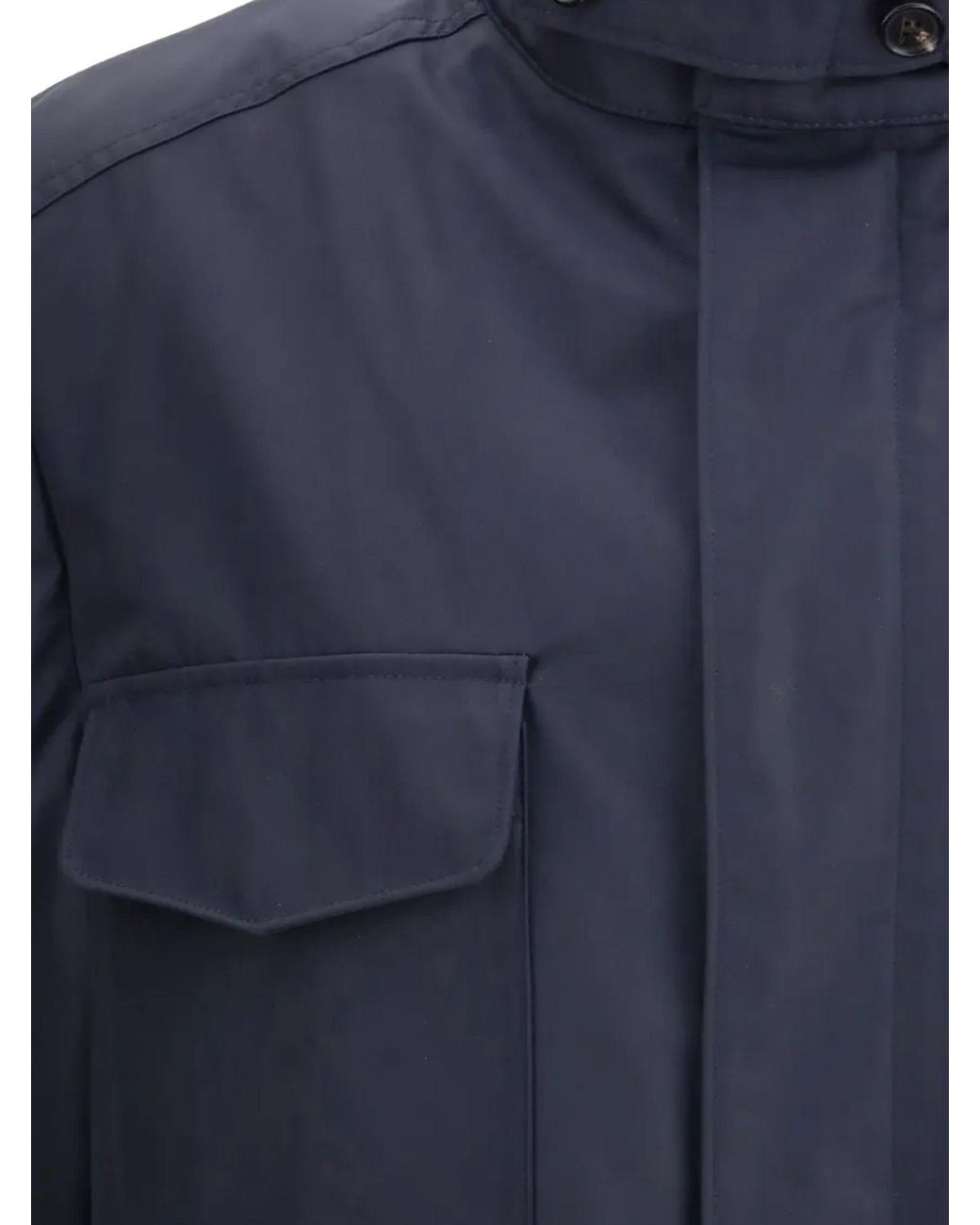 Loro Piana Blue Traveller Field Jacket for men