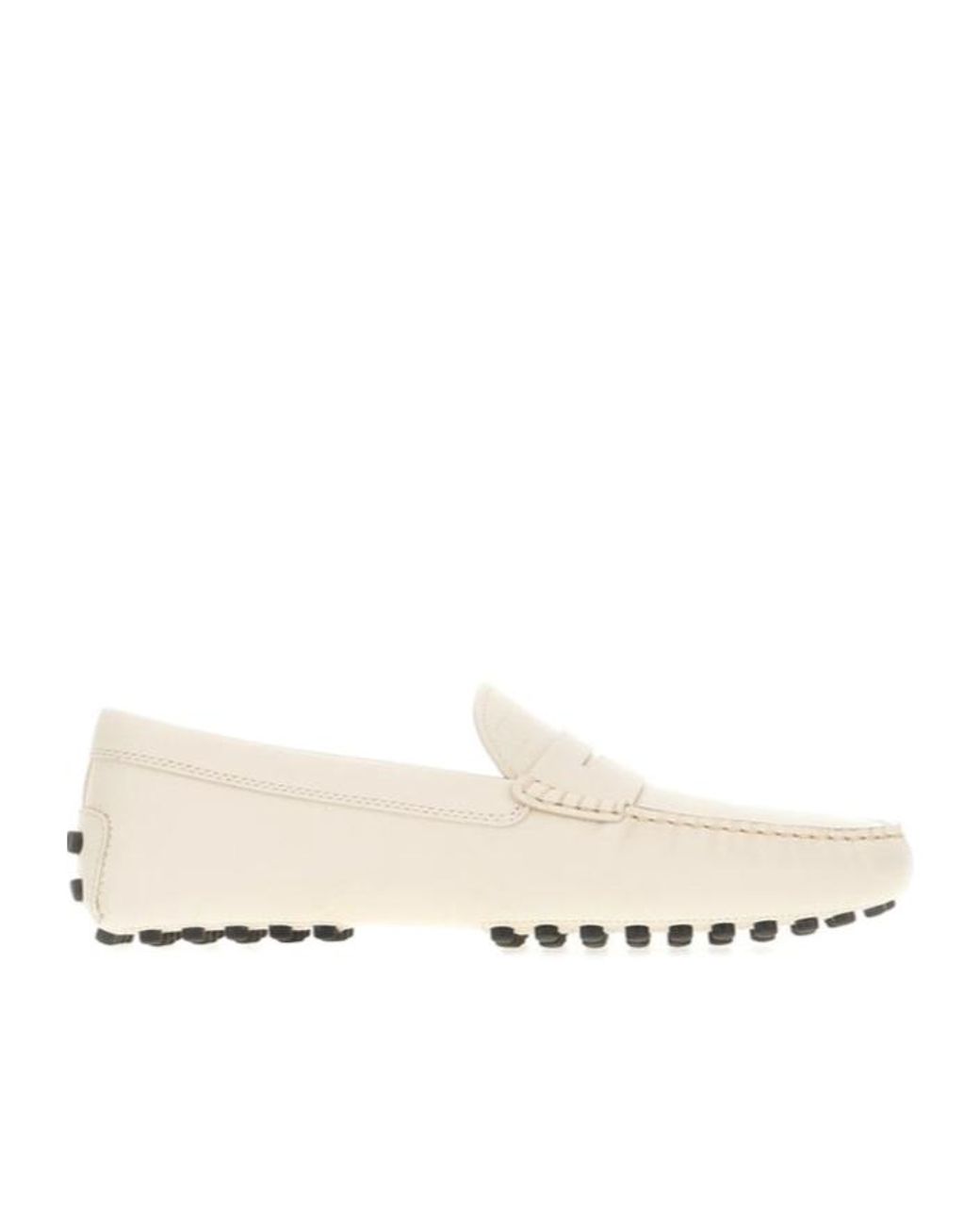Tod's Natural Logo Embossed Penny Loafers for men