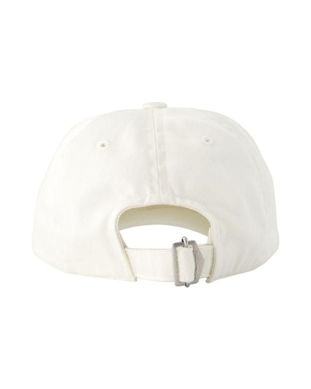 Isabel Marant White Logo Embroidered Baseball Cap