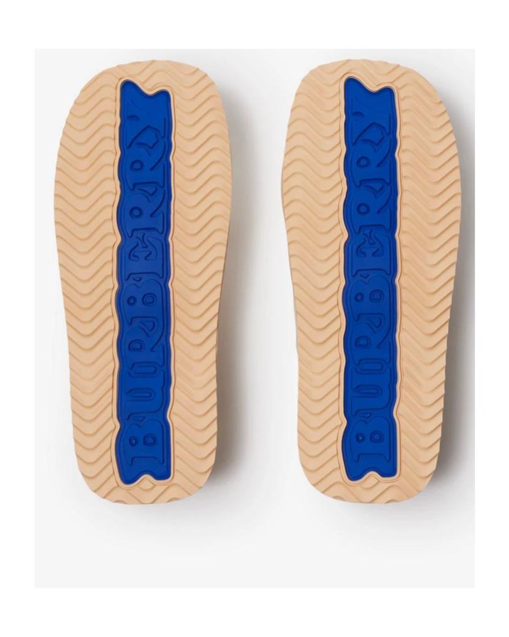 Burberry Natural Ekd Slab Padded Slides