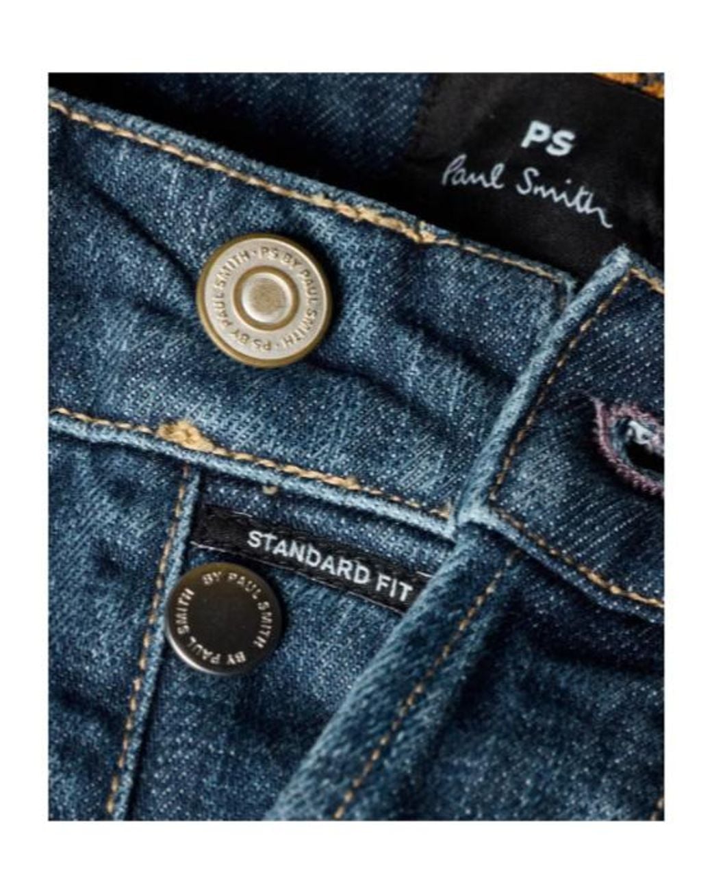 Paul Smith Blue Ps Paul Smith Organic Straight-Leg Jeans for men