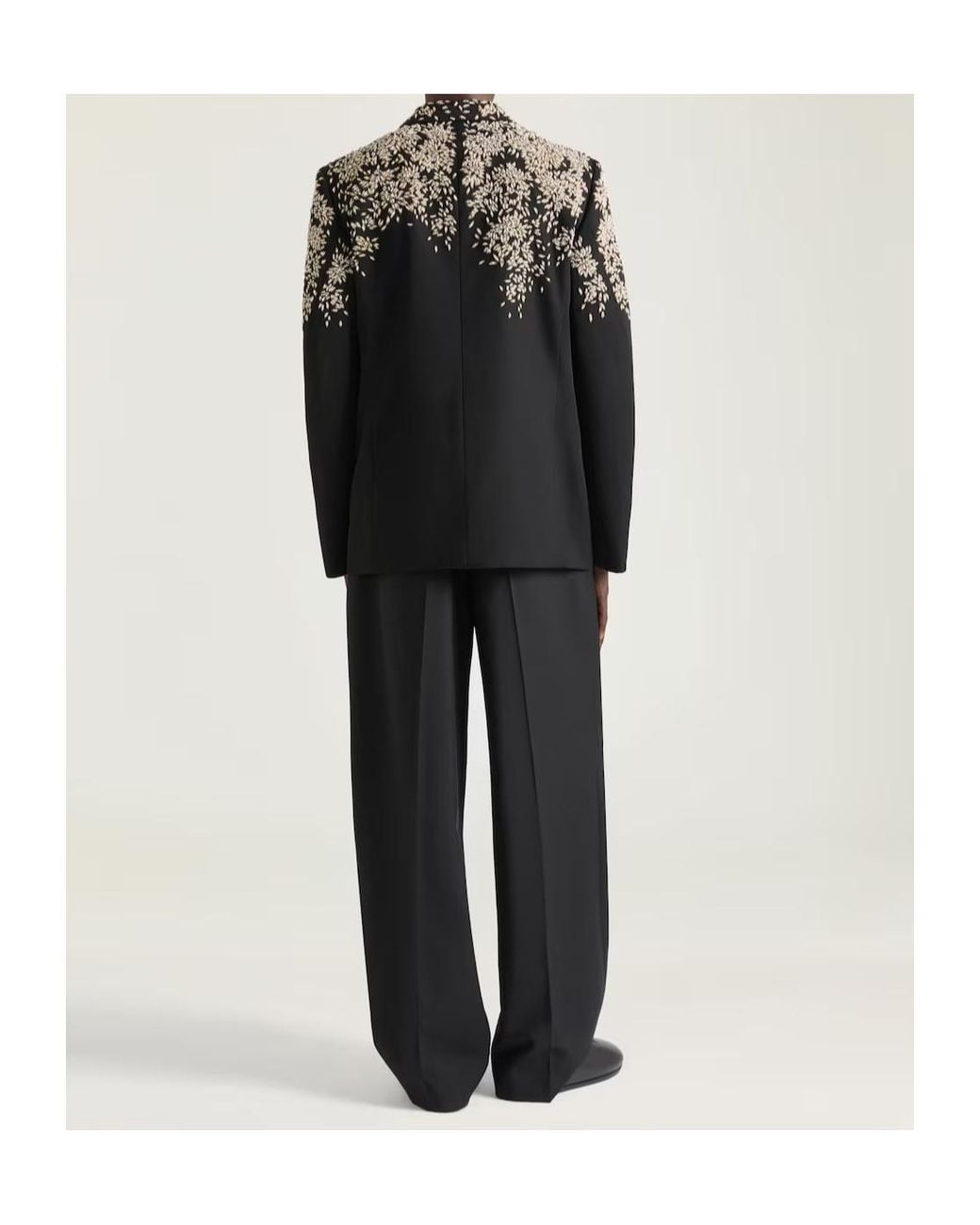 Givenchy Black Double Pleat Tailored Pants for men