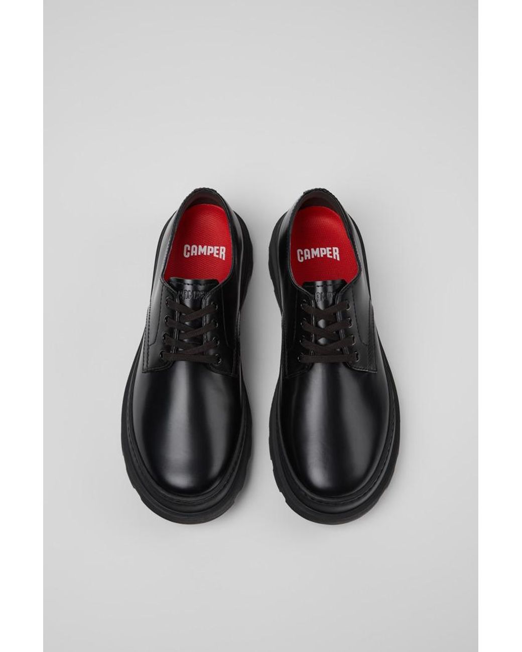 Camper Black Brutus Lace-Up Oxford Shoes for men
