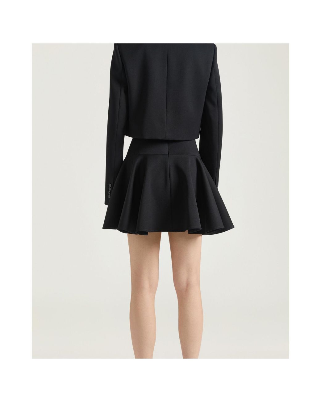 Givenchy Black Wool Mini Skirt