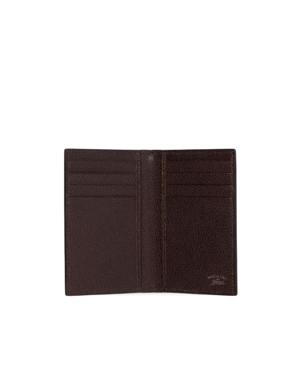 Gucci Brown Lira Card Case for men