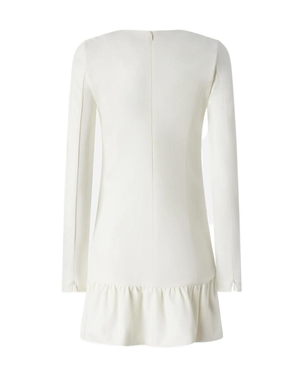 Pinko White Square-Neck Mini Dress