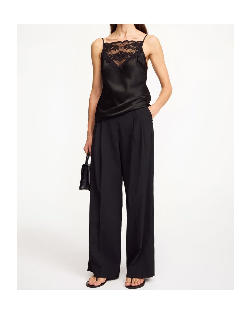By Malene Birger Black Cymbaria High Waist Trousers