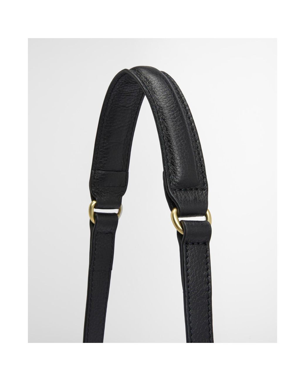 Barbour Black Leather Crossbody Bag