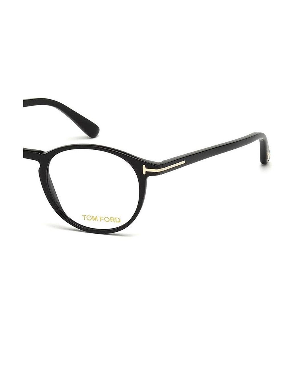 Tom Ford White Eyewear Round Frame Glasses