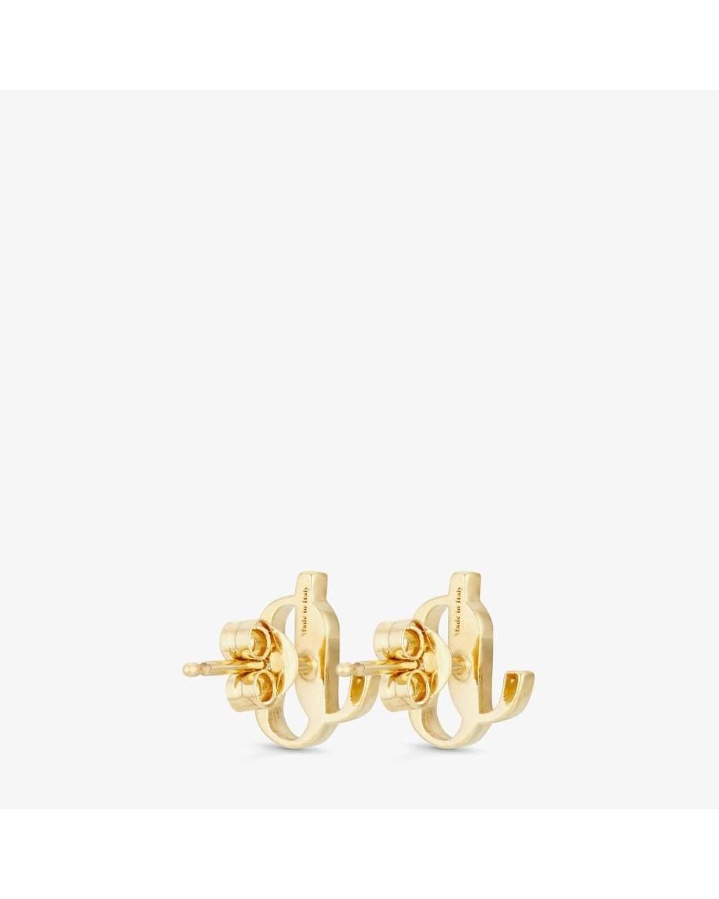 Jimmy Choo Metallic Jc Mini Stud Earrings