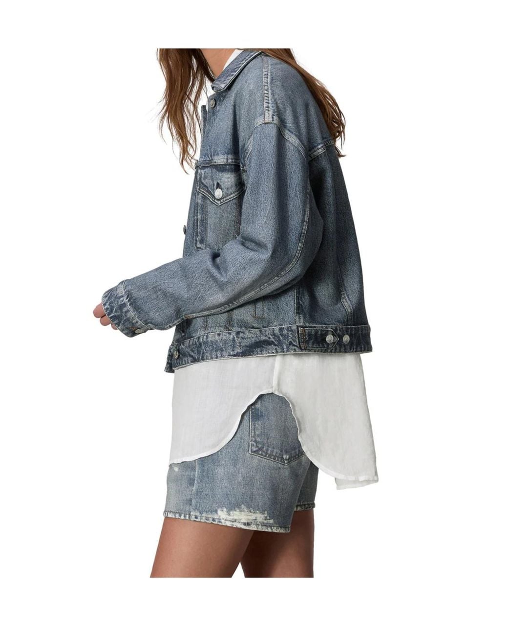 Rag & Bone Blue Long-Sleeved Denim Jacket