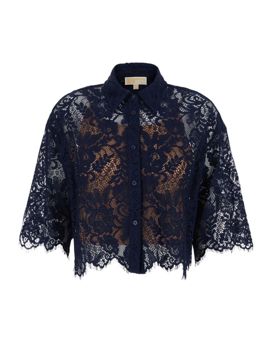 MICHAEL Michael Kors Blue Lace Shirt