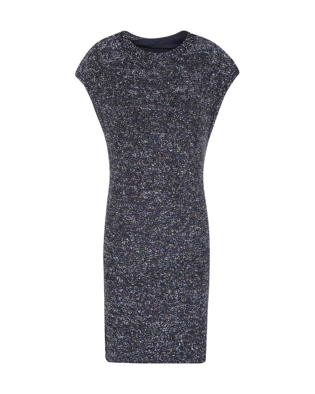 Emporio Armani Blue Sequin Dress