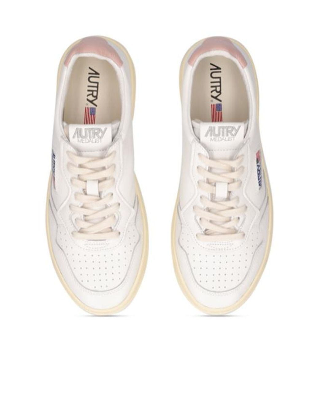 Autry White Medalist Low Sneakers