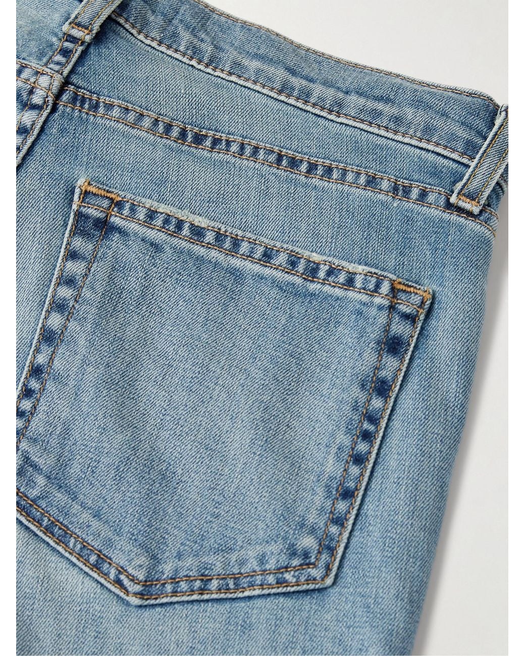 Nili Lotan Blue Celia High-Rise Straight-Leg Jeans
