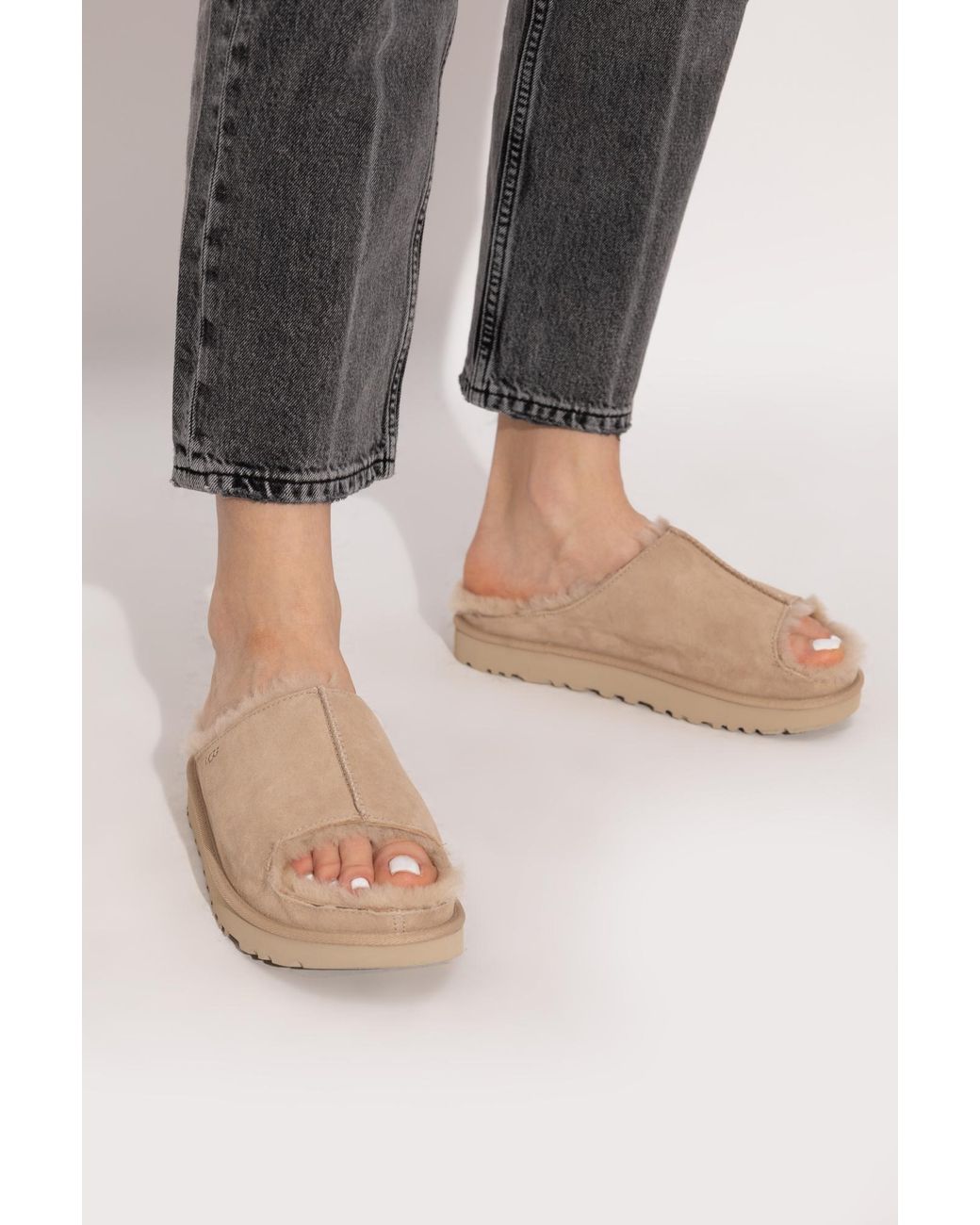 Ugg Brown Greenport Slip-On Slides