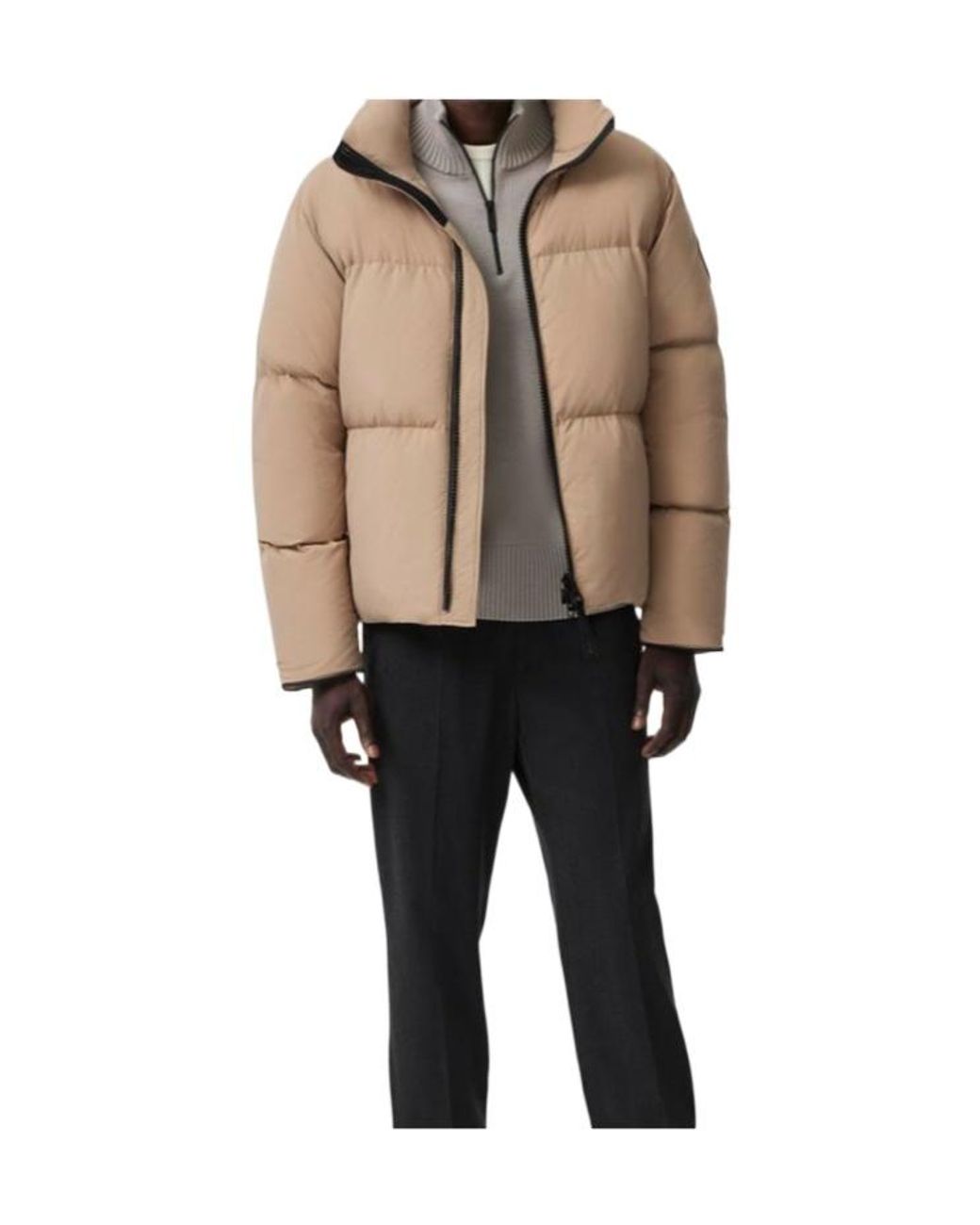Canada Goose Brown Logo-Patch Puffer Jacket for men