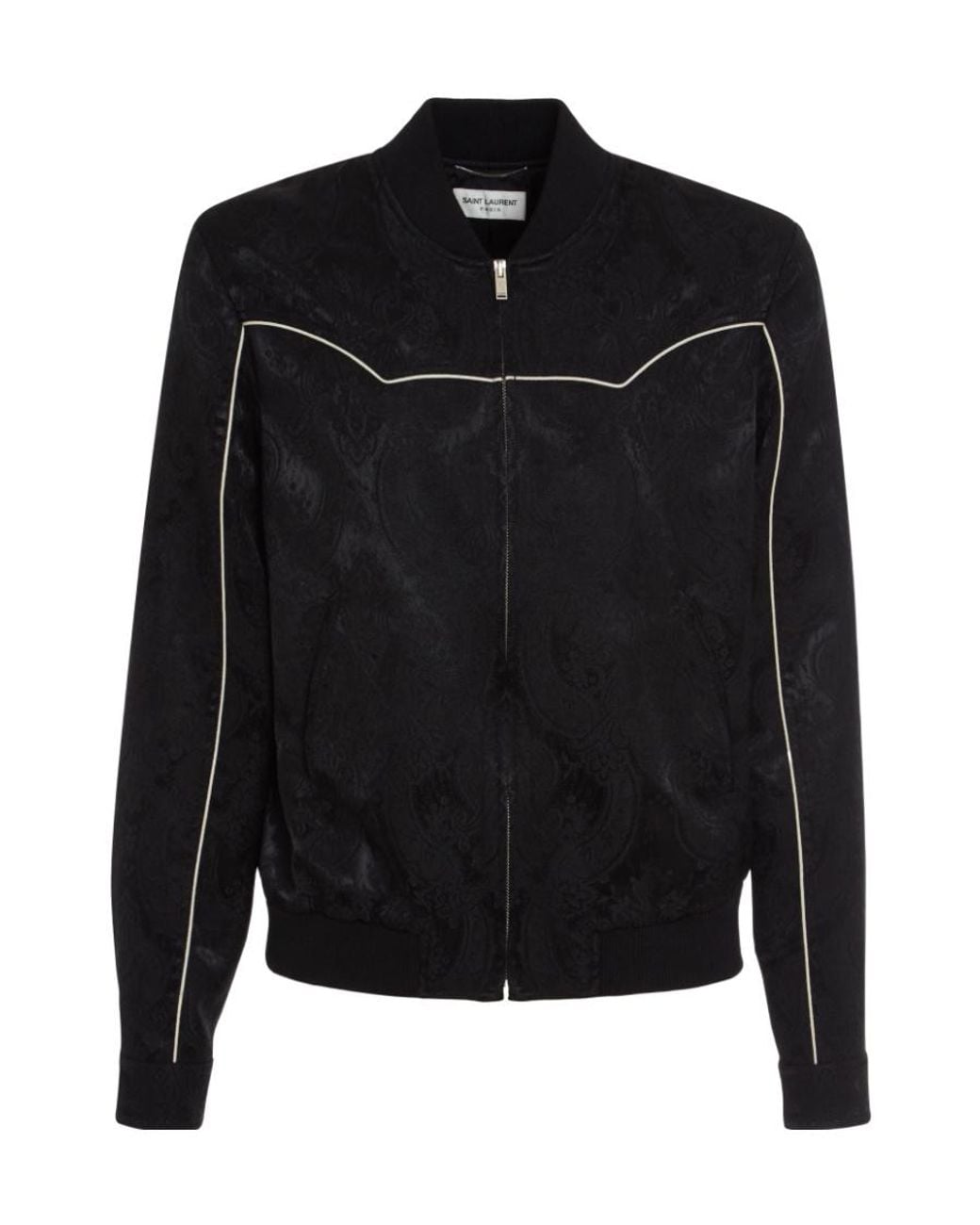 Saint Laurent Black Printed Casual Jacket