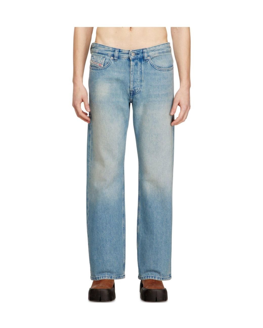 DIESEL Blue Versatile Loose Fit Jeans for men