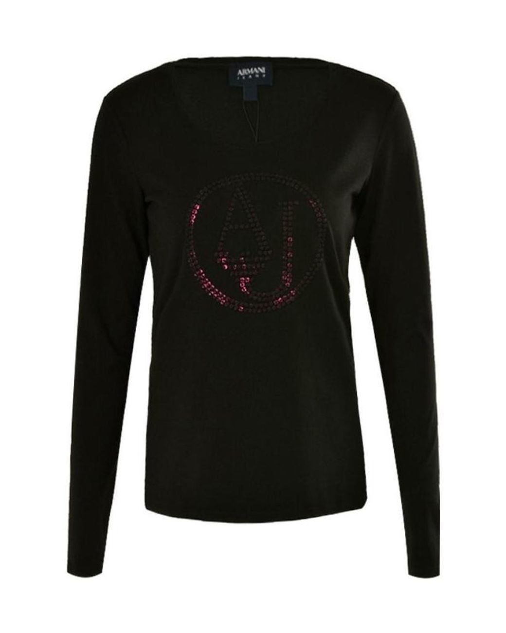 Armani Jeans Black Logo T-Shirt
