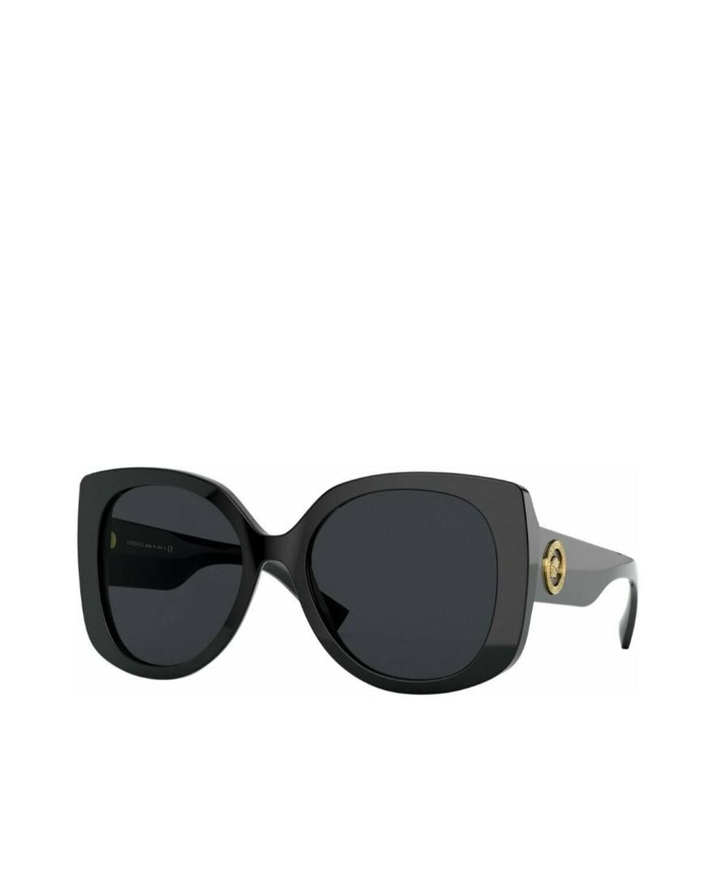 Versace Black Eyewear Medusa Square Frame Sunglasses