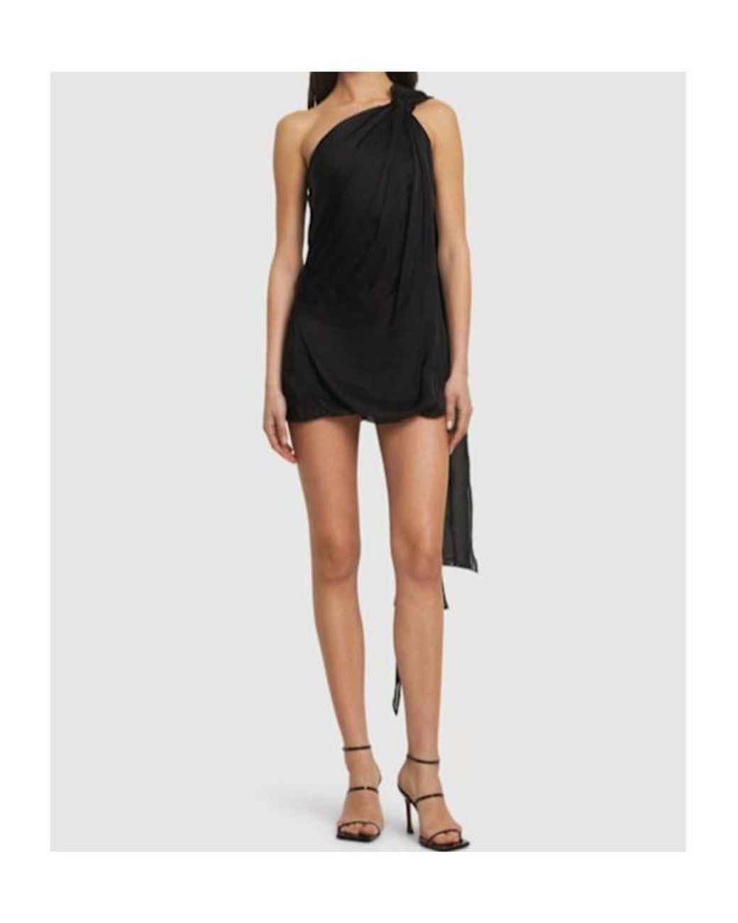 GIUSEPPE DI MORABITO Black Pleated Mini Dress
