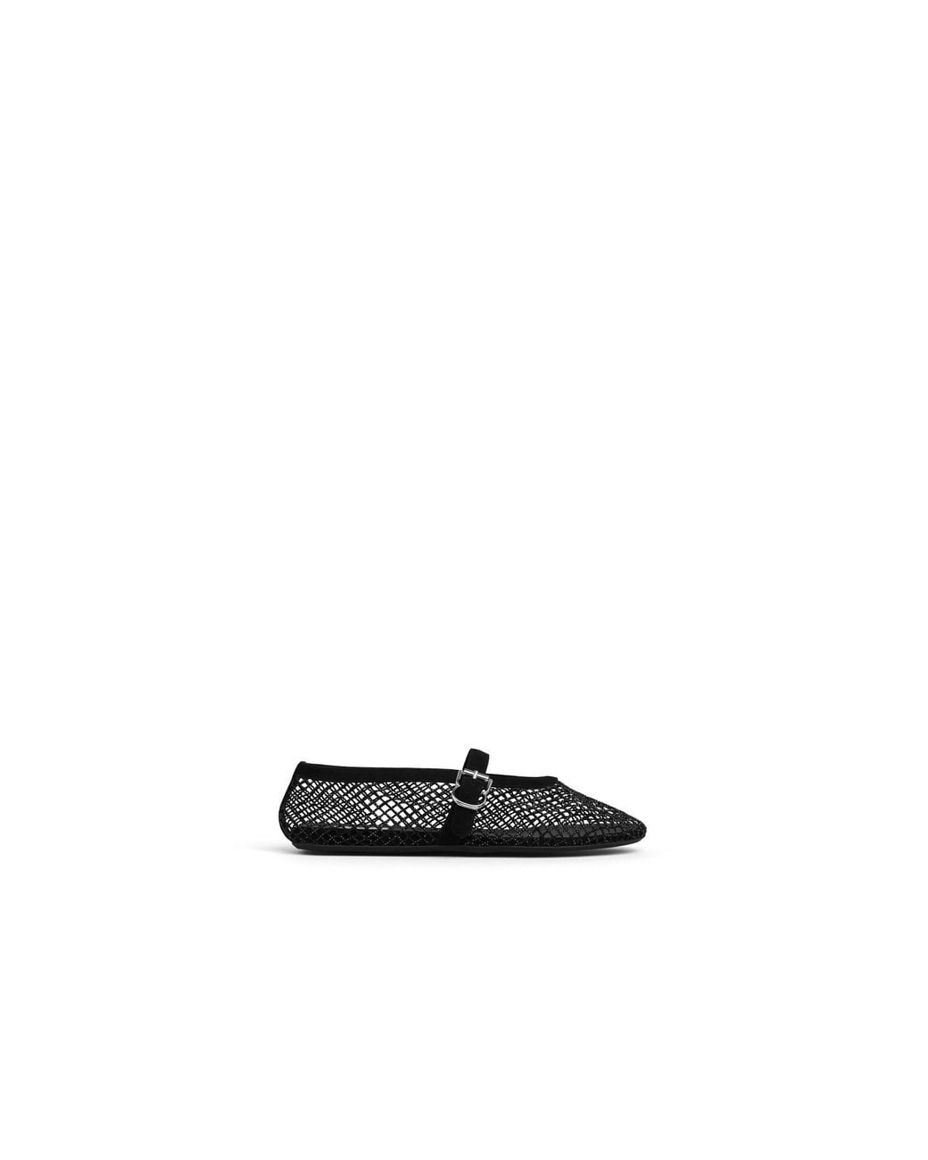 Alaïa Black Fishnet Ballet Flats