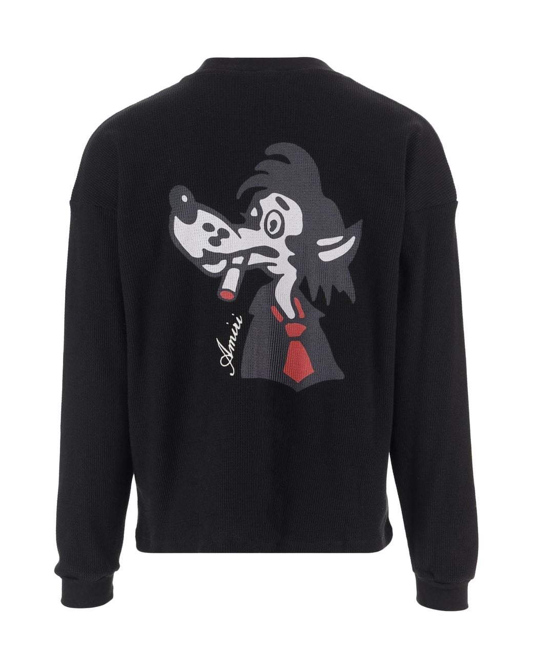 Amiri Black Graphic Logo Knitted Sweater for men