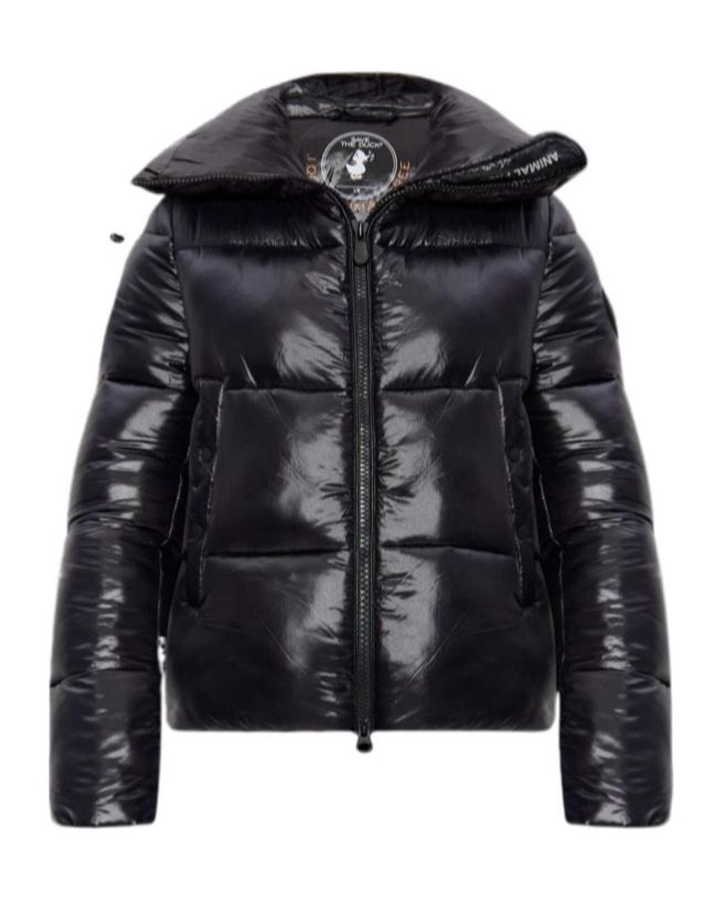 Save The Duck Black Isla Hooded Down Jacket