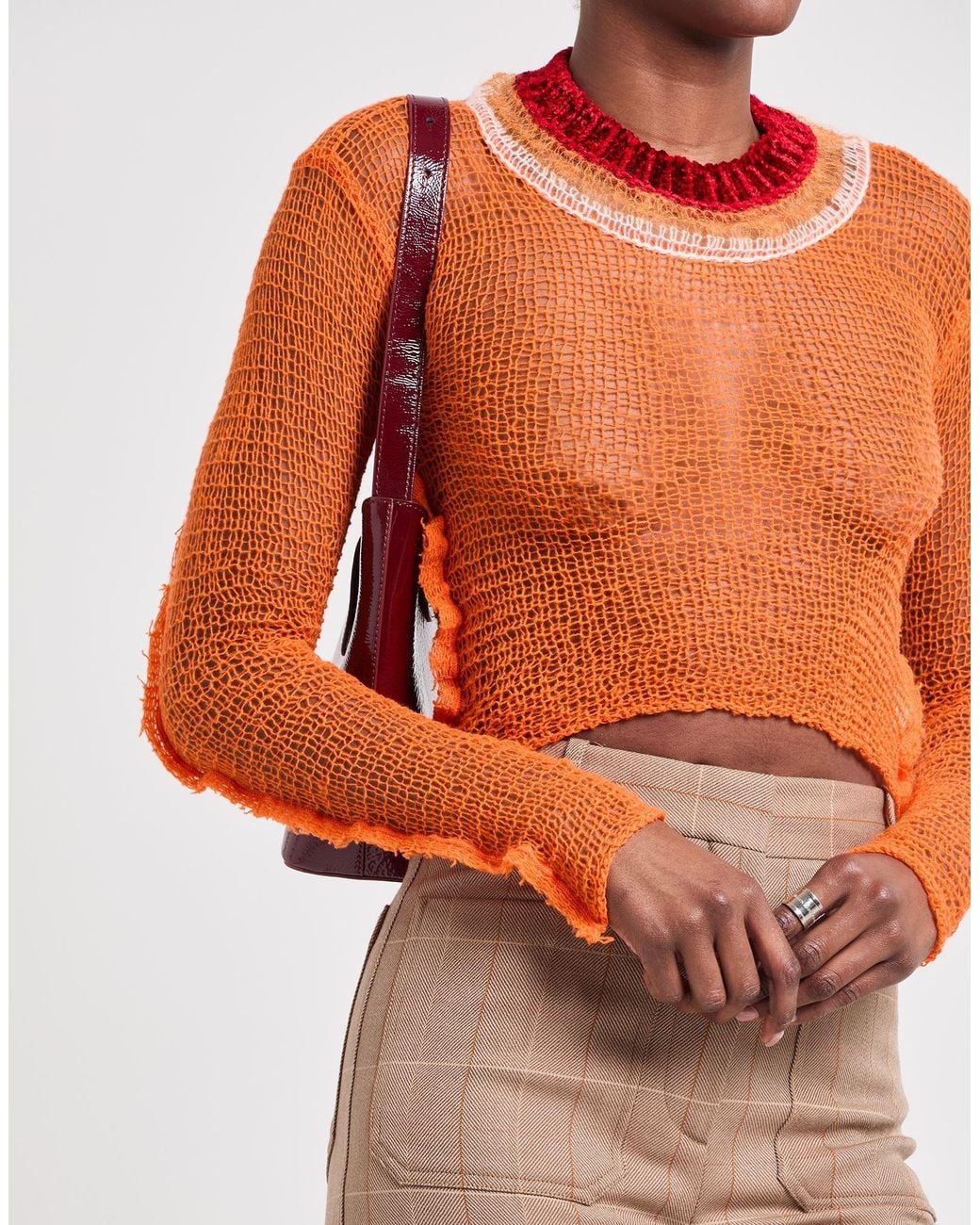 Marni Pink Chenille Knitted Jumper