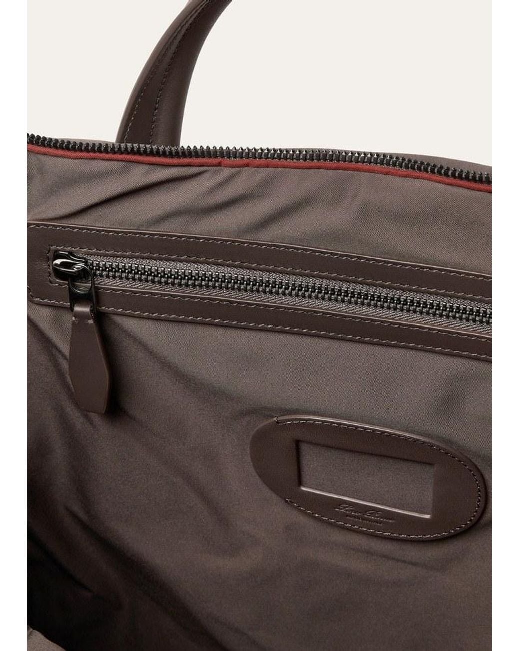 Loro Piana Brown Medium Wind Duffle Bag for men