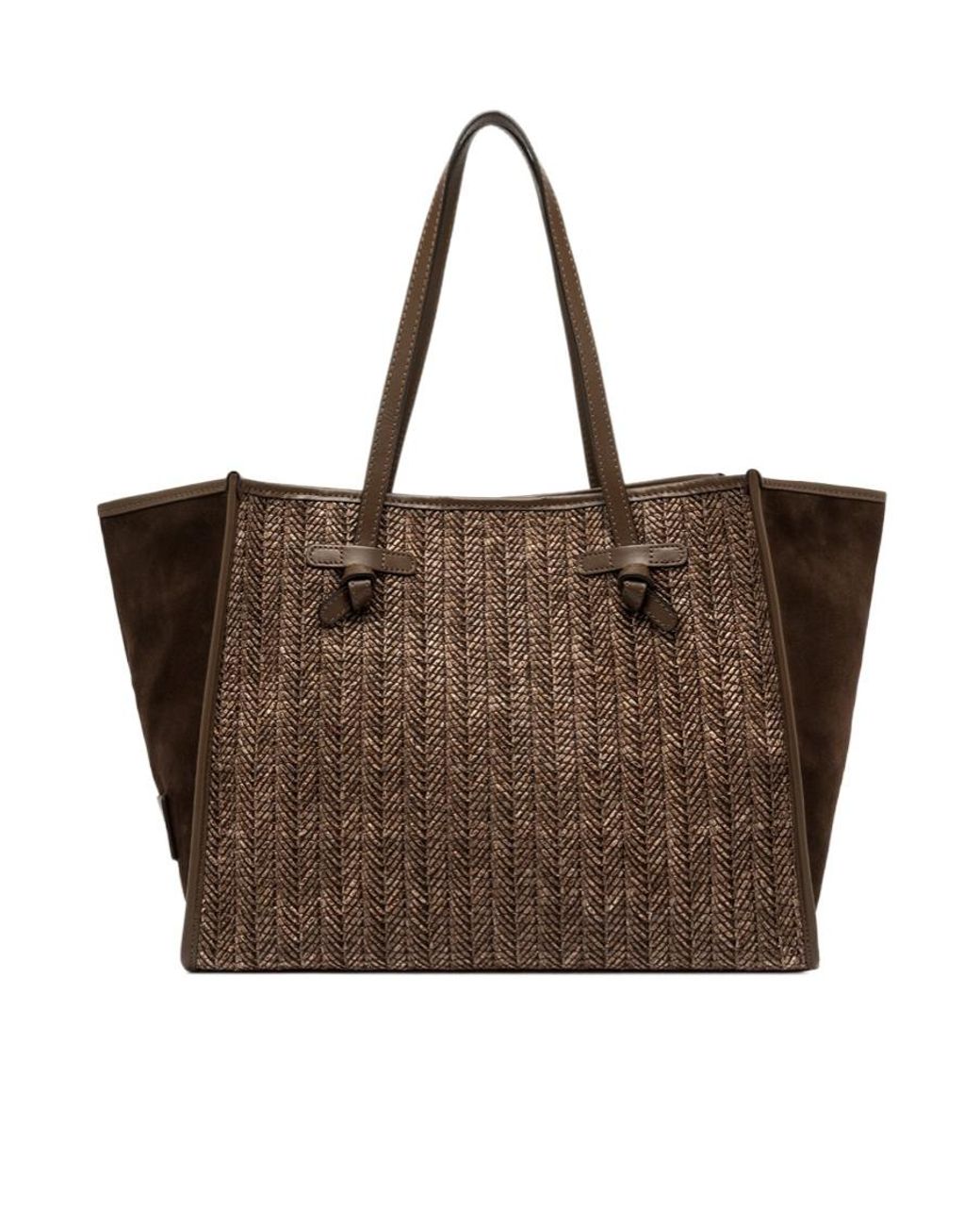Gianni Chiarini Brown Marcella Woven-Effect Tote Bag
