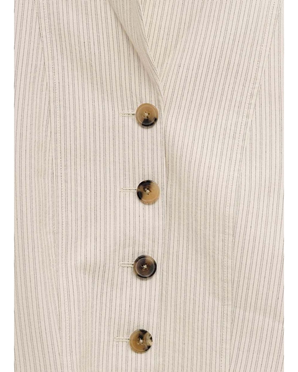 Dries Van Noten White Single-Breasted Jacket