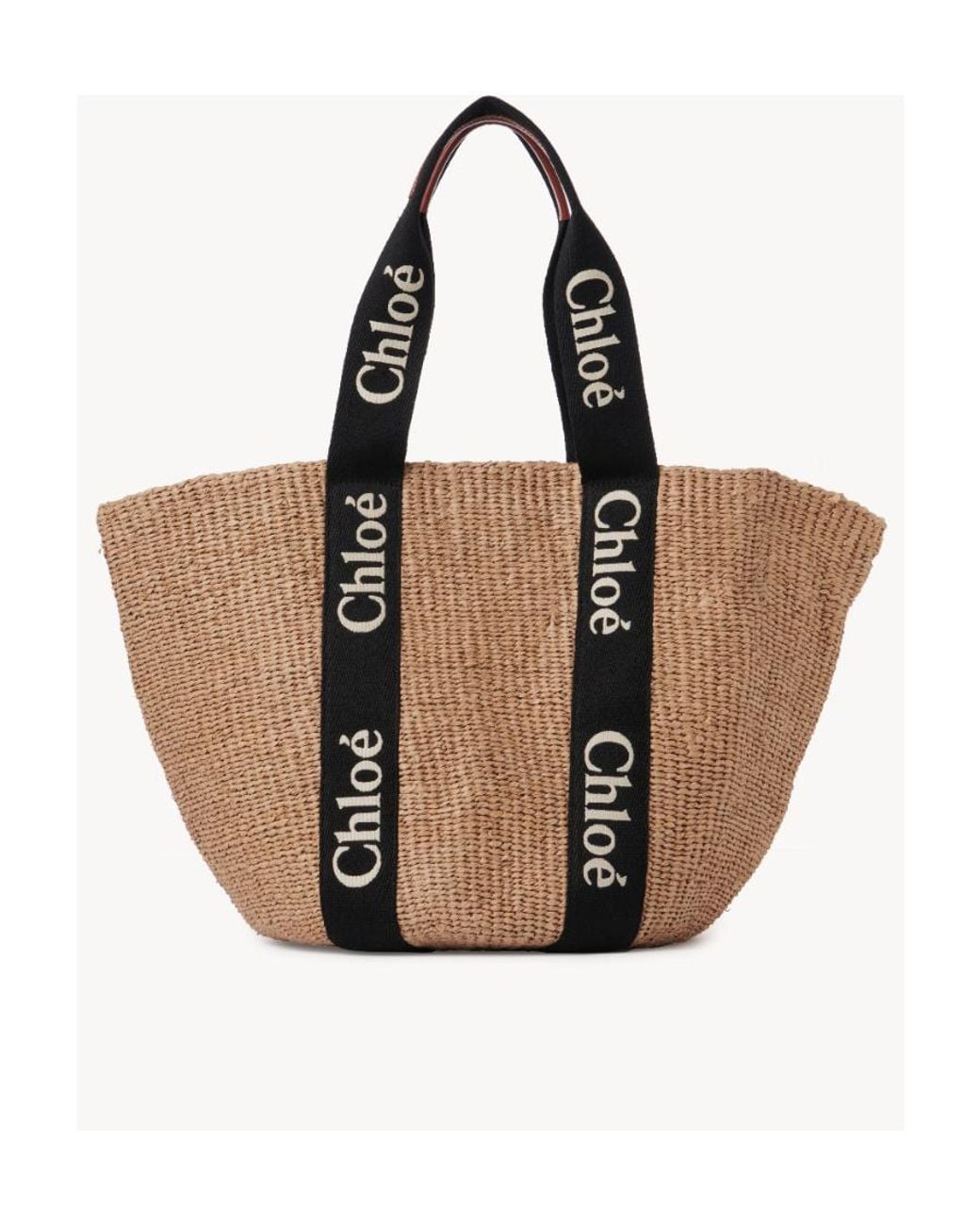 Chloé Brown Chloé Woody Large Tote Bag