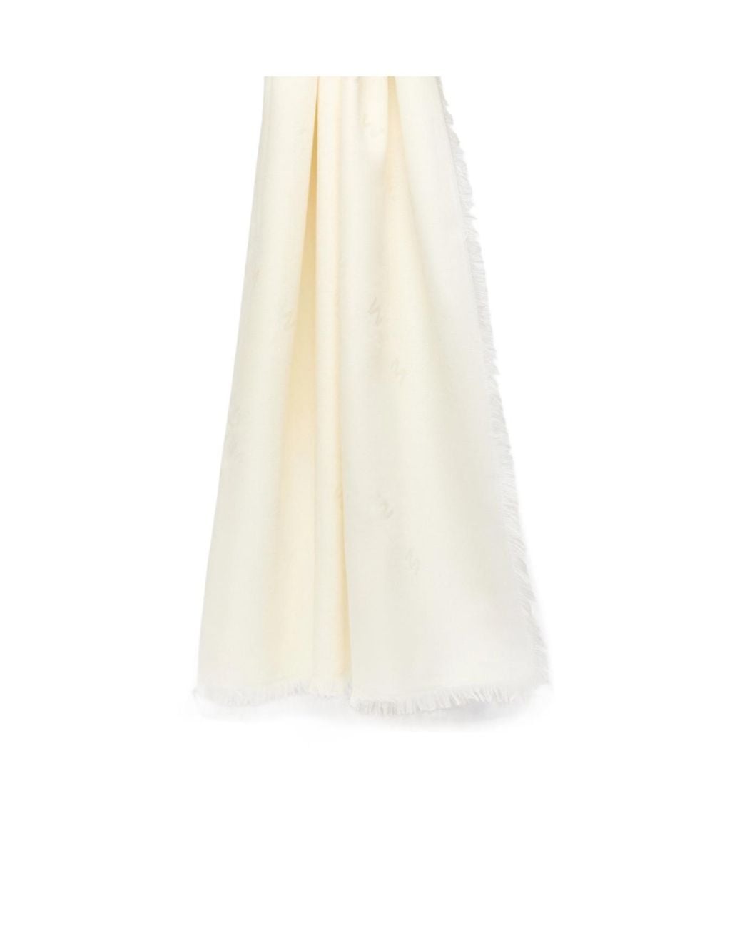 Weekend by Maxmara White Jacquard Wool And Silk Shawl