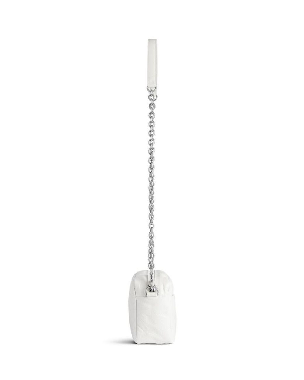 Balenciaga White Monaco Xs Camera Bag