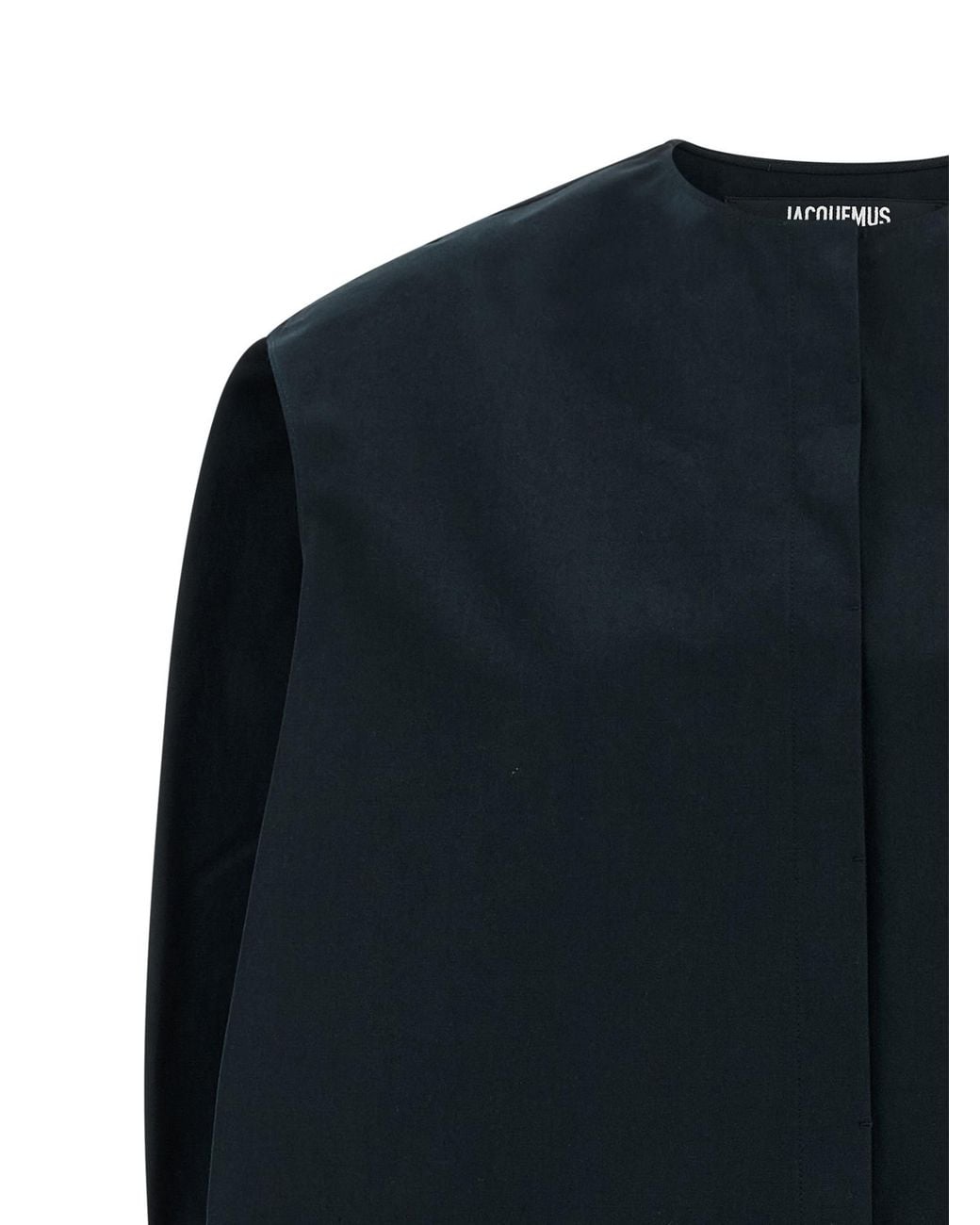 Jacquemus Blue Ruched Detail Crewneck Dress